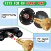 Langina RV Spray Port Quick Connect, Lead Free Brass RV