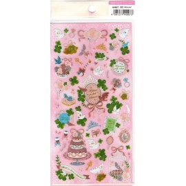 Kamio Vintage Wedding Rare Textured Sticker Sheet