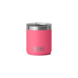 YETI Rambler 10 oz Stackable Lowball 2.0, Vacuum Insulated, Stainless Steel with MagSlider Lid, Tropical Pink