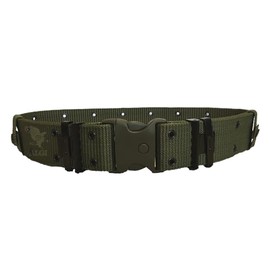 ALGI Cinturone Verde Tattico H 5,50 cm con Fibbia Sicurezza (XXL/3XL)