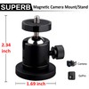 ULIBERMAGNET 24lb Magnetic Camera Mounting Base with Mini Ball Head,
