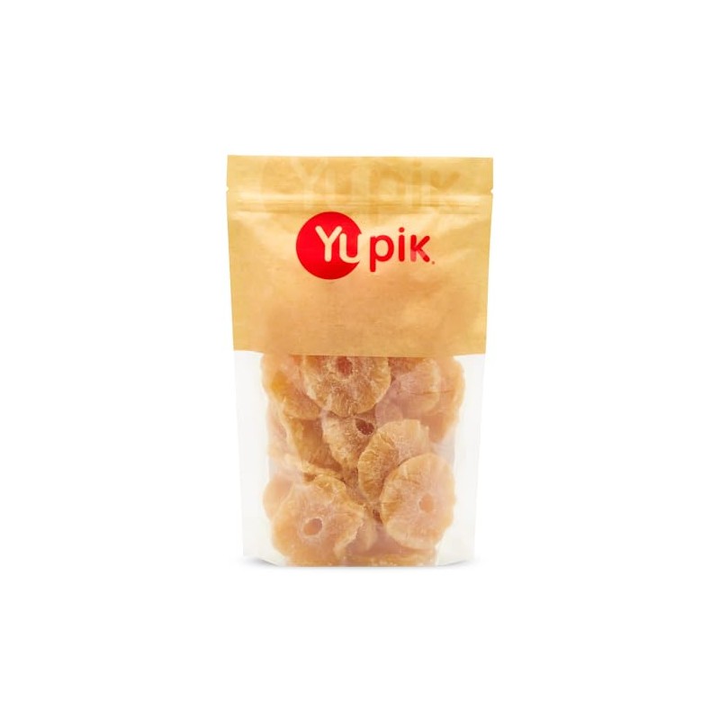 Yupik Pineapple Rings, Sulphite-Free, 2.2 lb (35.2 oz), Gluten-Free, Kosher,