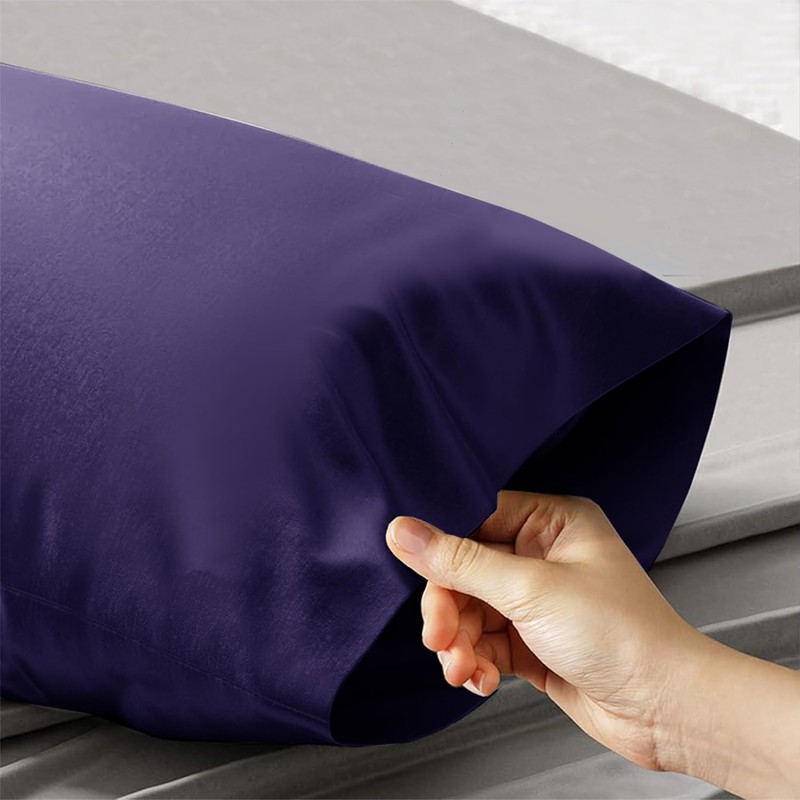 AL NOOR HOME Premium Navy Blue 4 Pack Pillowcases -