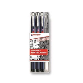 Edding 4-1800-2185-4 "Zendoodle Outline" Fineliner-Set (Pack of 4)