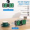 CENTOLLA 3D LED Digital Alarm Clock Wall Clock with 3