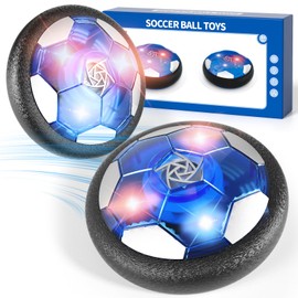 WATUDOU 2PCS Hover Soccer Ball Toys for Kids, Indoor Outdoor Outside Soccer Ball Game for Kids Boys Ages 3-5 4-8, Toys Gifts for 3 4 5 Year Old Boys, 5 6 7 8 Year Old Boys Teens Birthday Gifts