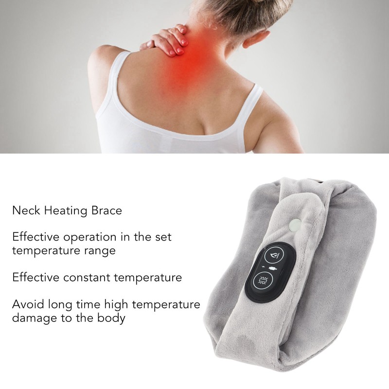 Neck Heating Brace Fatigue Relief Thickening Vibrating Hot Compress 3