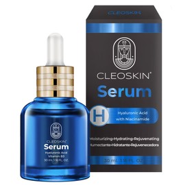 CLEOSKIN. Serum Facial 30 ml. Anti Edad, Anti Arrugas, Rehidratante, Reafirmante para Mujeres y Hombres (Ácido Hialurónico)