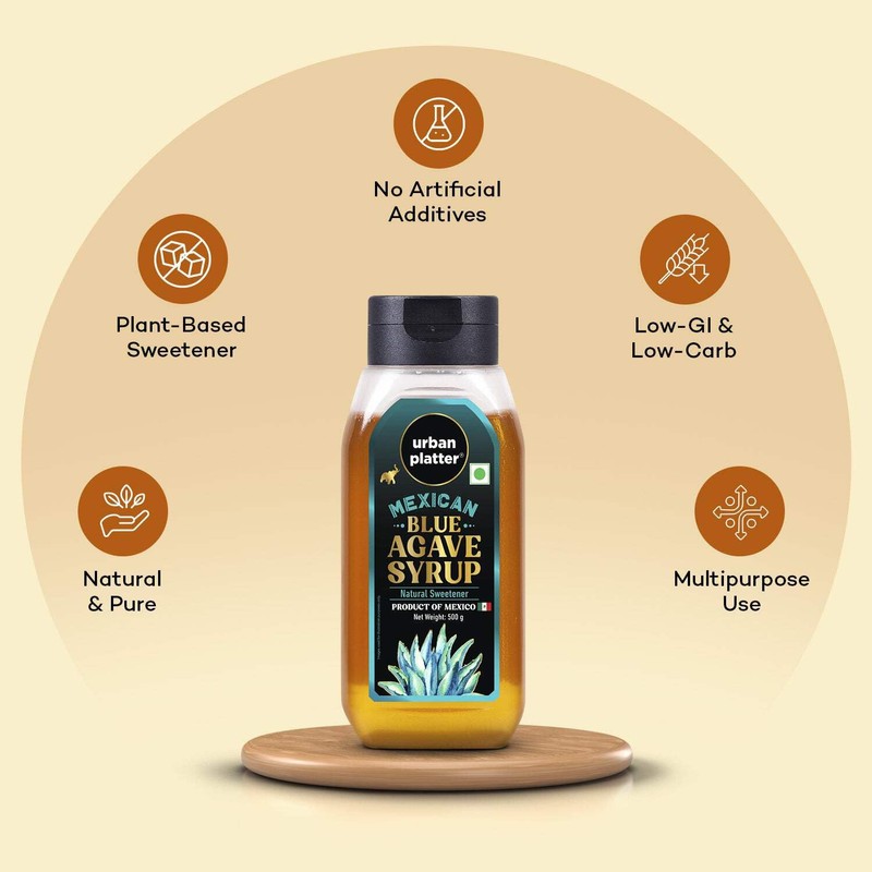 Urban Platter Mexican Blue Agave Syrup | 17.64 Oz (500g)