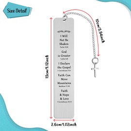 Bible Verse Bookmark Christian Gifts for Women Faith Inspirational Religious Gifts Scripture Bookmark Gifts for Women Men Friends Book Lovers Readers Easter Christmas Birthday Gifts