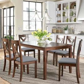 YISUN Waterproof Seat Covers for Dining Room, Stretch Removable Washable Chair Seat Slipcovers Protector, Kitchen Chair Seat Covers with Elastic Ties and Button (4, Grey)