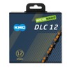 KMC DLC12 Waxed 12 Speed Chain, Black/Orange, 126 Link