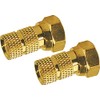 Schwaiger F GOFST6502537 (Diameter 6.5 MM Pack of 2 gold