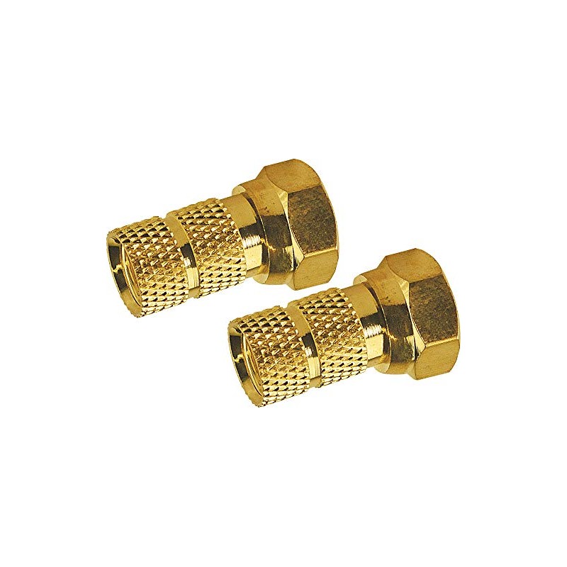 Schwaiger F GOFST6502537 (Diameter 6.5 MM Pack of 2 gold