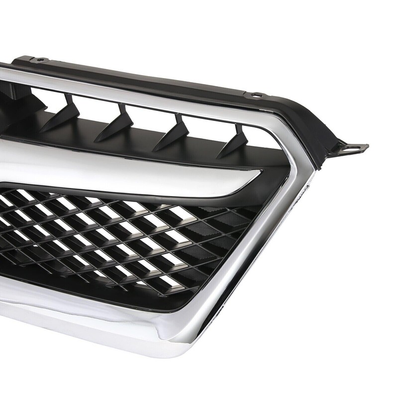 MUTUSAISI Front Bumper Upper Grille Chrome Grill Compatible with 2012-2016