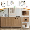 KOLIGEY Buffet Cabinet Sideboard Pantry Kitchen Cabinet with Extra Thick