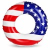 American Flag Inflatable Swim Ring for Adults – 48-Inch PVC