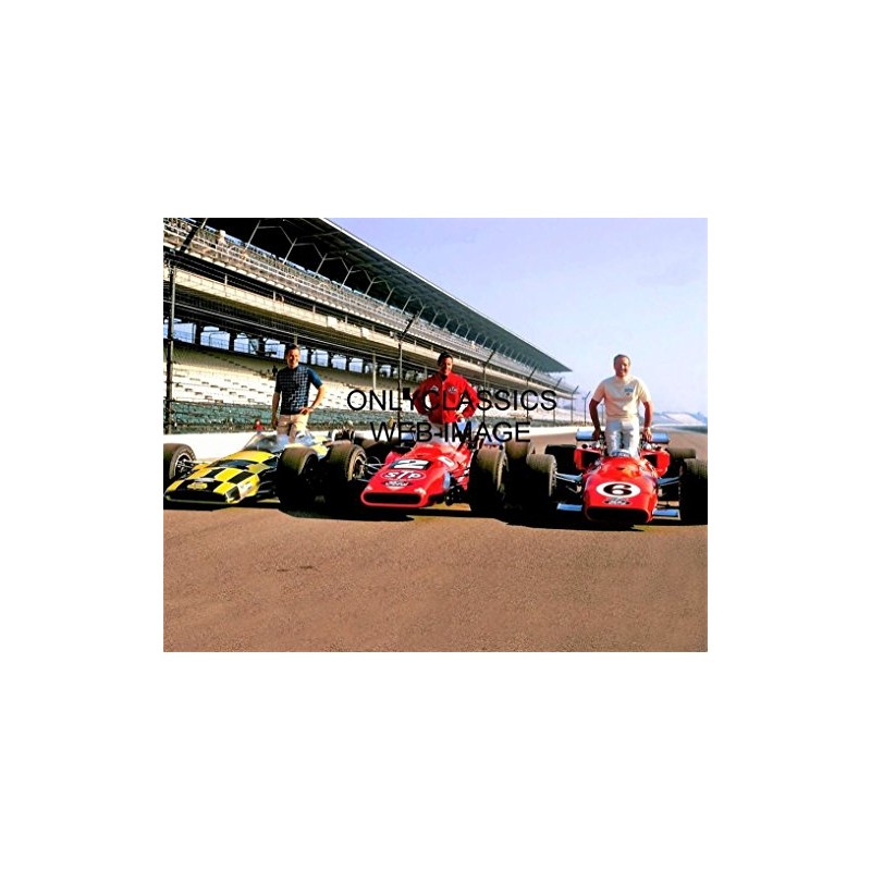 OnlyClassics 1969 INDY 500 Front Row 8X10 Photo A.J. FOYT