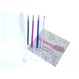 Supercrafts™ High Temperature Heat Erasable Fabric Marker Set - 4 Pens included