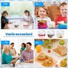Juwacoo Overnight Oats - 4 contenitori per Cereali, con Coperchio,