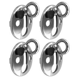4Pcs Boat Fender Lock Stainless Steel, Boat Fender Clips for Handing Boat Bumper, 0.38 Inch Eye and 1.5 Inch Base