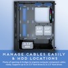 Apevia Eclipse-BK Eclipse Mid Tower Gaming PC Case w/ 5X