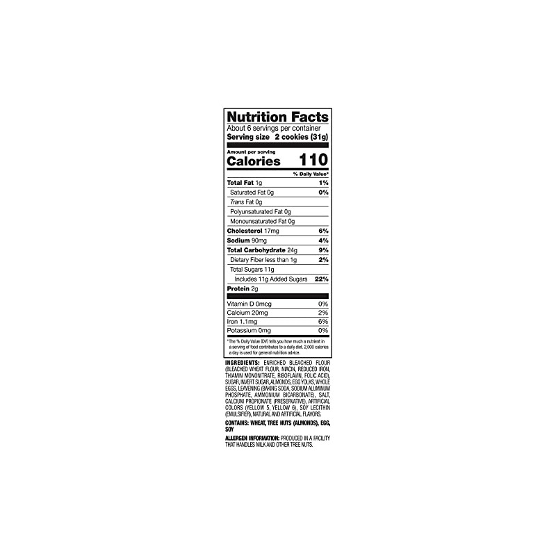 Stella D'oro, Almond Toast, 6.6oz Bag (Pack of 6) by