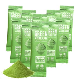 Color Kitchen Plant-Based Green Food Coloring Powders, Natural Colors, No Artificial Dyes, Gluten Free, Kosher, Vegan (Pack of 10)