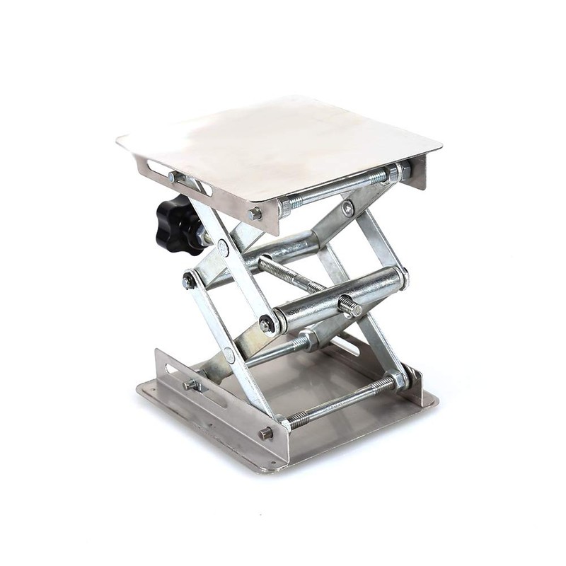 100X100mm Lab Jack Stand- Lab Scissors Jack Platform Lab Lift