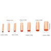 Fafeicy 250pcs Red Copper Connecting Pipe GT1-6mm Intermediate Connection Pipe