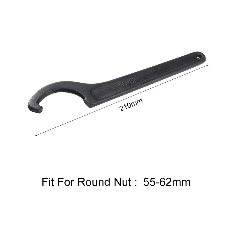 sourcing map C Hook Wrench Collets Round Nut for 55-62