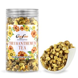 Goofoo Dried Chrysanthemum Taiju Buds, Dried Chrysanthemum Loose Leaf Herbal Tea, Natural, 1.4 ounces, Prefect Gift