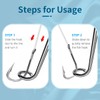 2PCS Fish Hook Remover Tool,Fishing Hook Quick Removal Device Fish