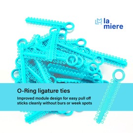 1040 Power Sticks Ligature Ties Orthodontic Ligature O-Ties, Elastic Ligature Bands, Elastic ties O-Rings Elastic Bands for Braces 26 ties on each stick (Sky Blue)