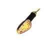 Motorbike LED Indicators - Black - Long Stem