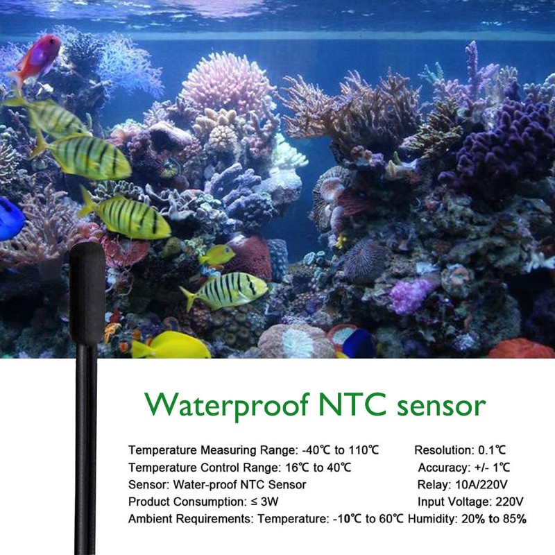 Reptile Terrarium Thermostat Controller, NEKOSUKI Upgrade Digital LED Temperature Controller