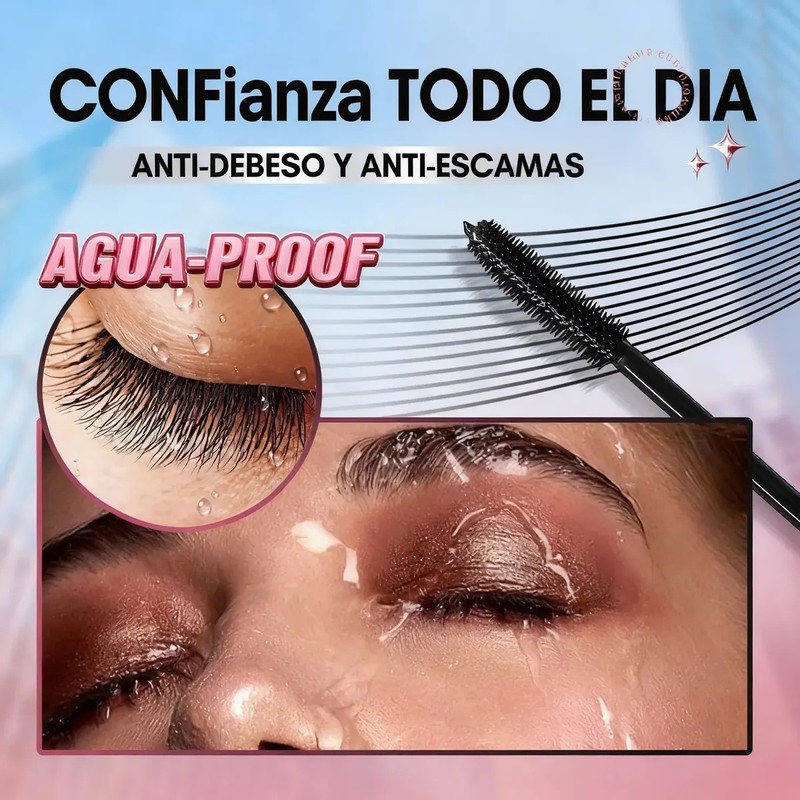 Máscara De Pestañas Volumen Y Alargador 60g Negro Rizador