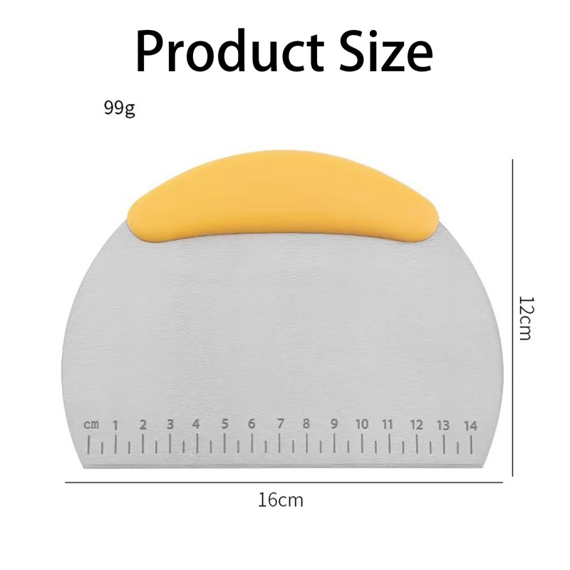 1 pcs Dough Scraper, Dough Cutter with Food Grade Stainless