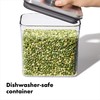 OXO Airtight Storage Container, 0.2L Stainless Steel Pop Container, Mini