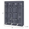 67" Portable Closet Organizer Wardrobe Storage Organizer with 10 Shelves!