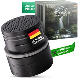OutdoorFriends Water Filter Outdoor Replacement Filter [0.01 μm Filter Accuracy] 2000L Filter Capacity Removes 99.9% of All Bacteria Particles Heavy Metals Survival Prepper Hiking Camping Travel