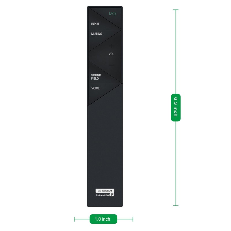 RM-ANU207 Replace Audio Remote Control Compatible with Sony Sound Bar