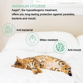Zipped Pillow Covers Protectors 2 Pack 40x60 cm - and Waterproof Tencel™ - Oeko-Tex® Certified in Aegis® Ecological and Sustainable Fibre