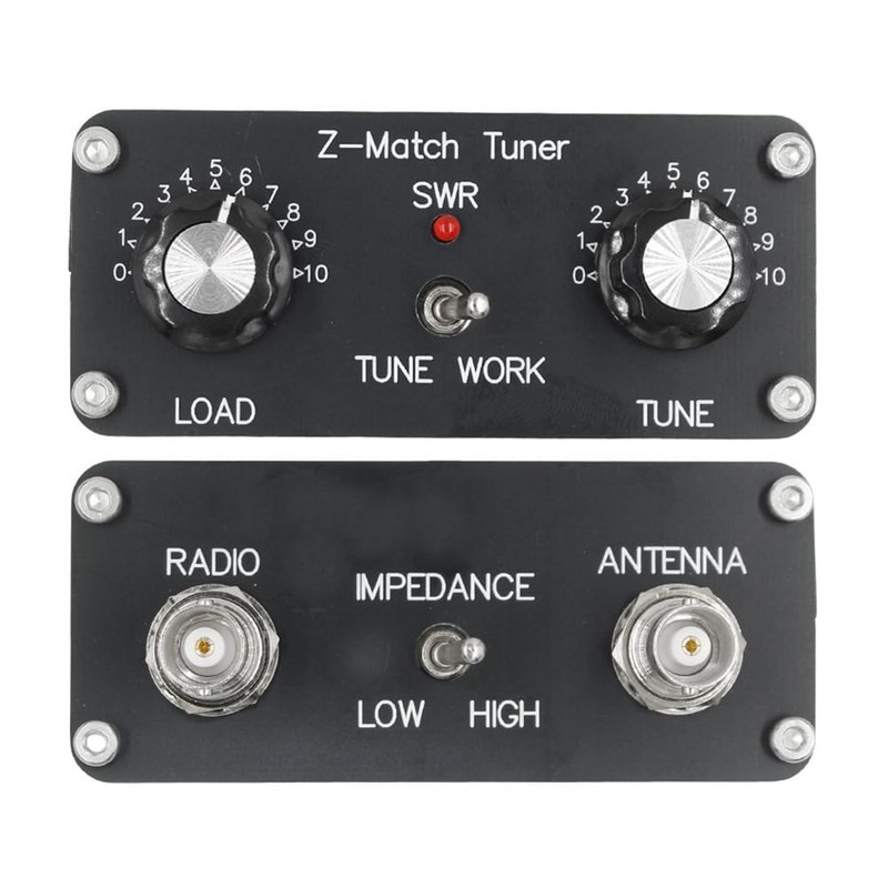 Xsdjasd QRP Z-Match Manual Tuner Antenna 5W Tuner 3-28 MHz
