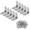 Drado 10 Pack Corner Braces, Corner Brackets 40mmx40mmx2mm Stainless Steel