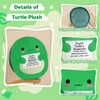 SQEQE Positive Stuffed Animals, Emotional Support Turtle Plush with A