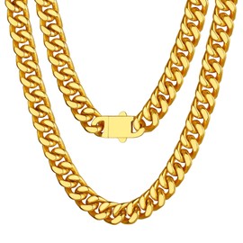 Richsteel Rappers Jewellery Gold Chain Necklace Hip Hop Street Necklaces for Men