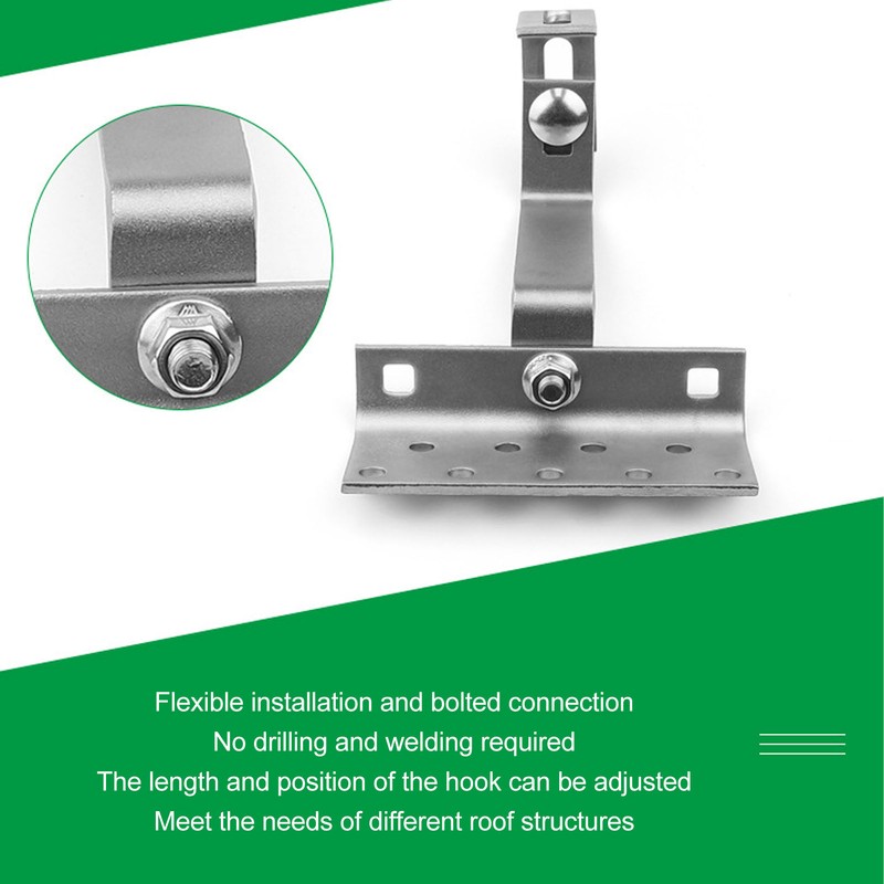 Solar Panel Bracket Stainless Steel Length Position 180° Adjustable Corrosion