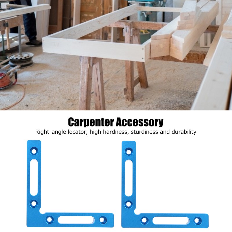 2Pcs/Set Aluminum Alloy Carpenter 90 Degree Right Angle Positioner Clamps