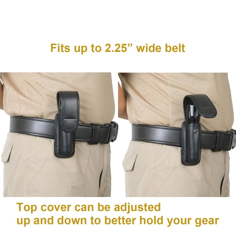 TAFTACFR Molded Flashlight Pouch Tactical Flashlight Holster with Removable Top